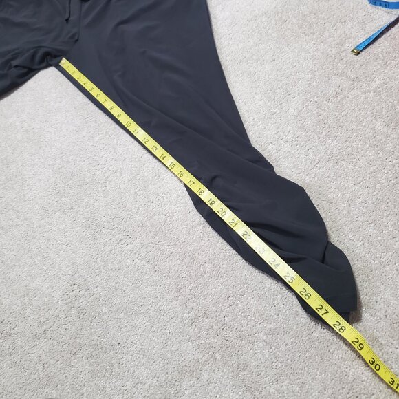 PRANA Railay Jumpsuit Tie Waist Zip Neck Stretch Relaxed Fit Black Women's Large - Picture 16 of 16